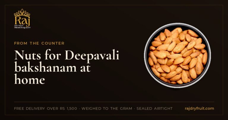 Nuts for Deepavali bakshanam at home: badam halwa, kaju katli and dry fruit laddoo