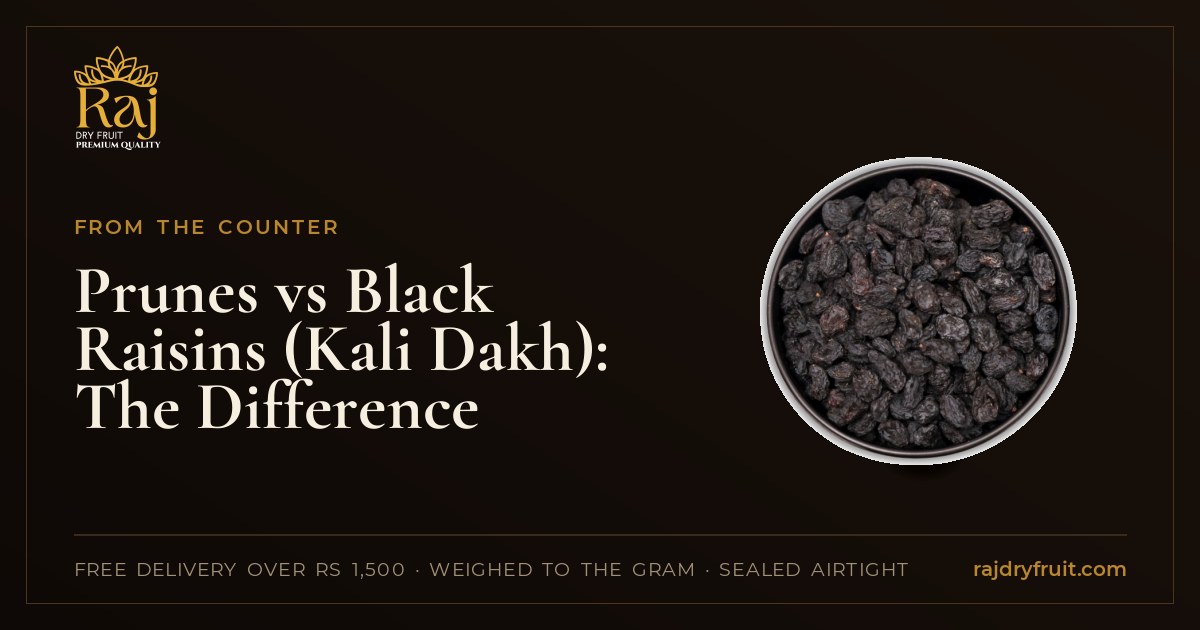 Prunes or kali dakh? What prunes are, how they differ from black raisins, and which one to soak