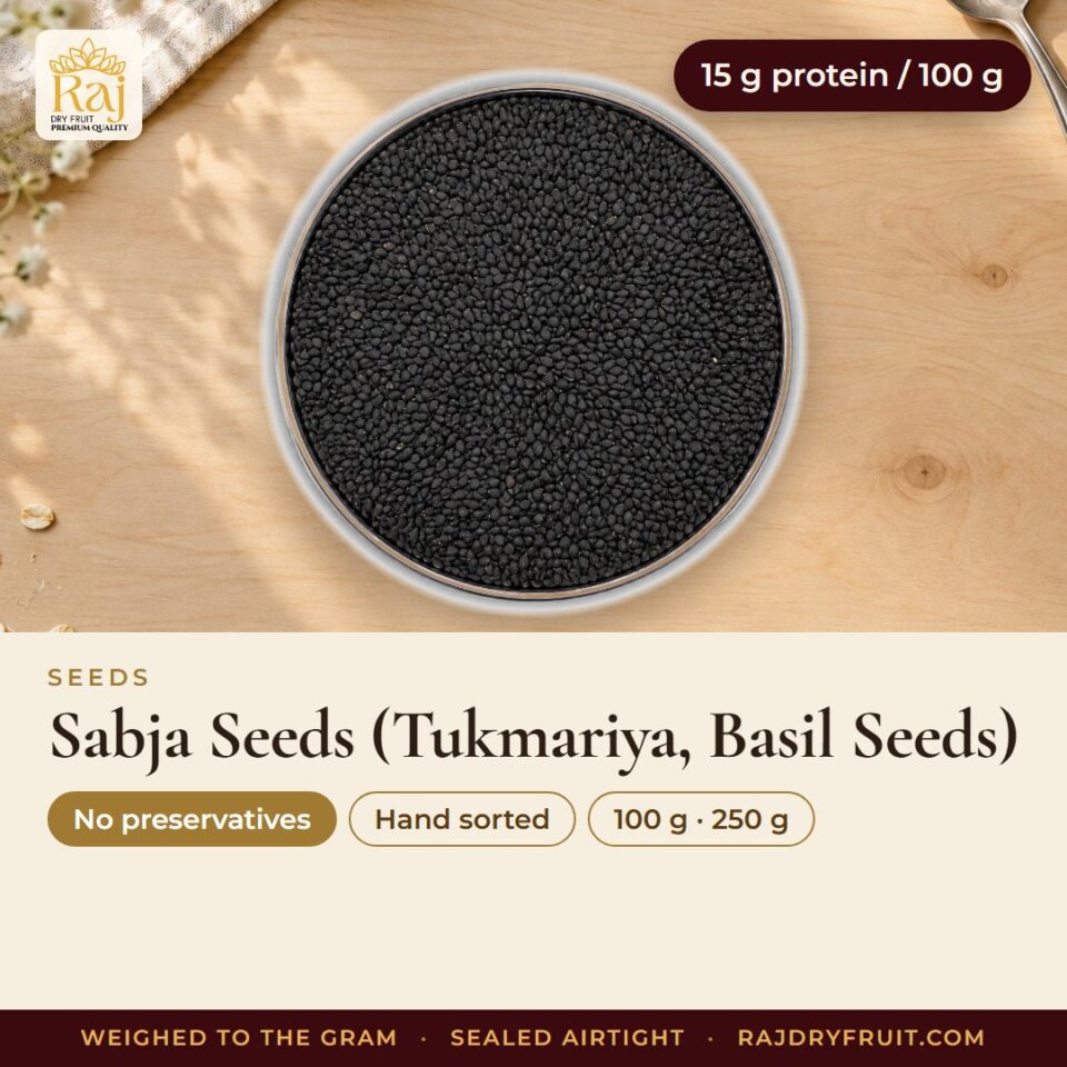 Sabja Seeds (Tukmariya, Basil Seeds) — photograph 2