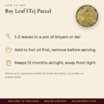 Bay Leaf (Tej Patta) – facts