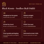Black Kismis   Seedless (Kali Dakh) – why