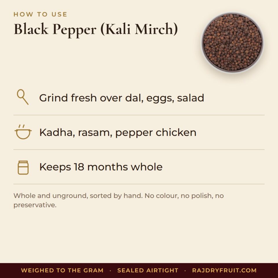 Black Pepper (Kali Mirch) — photograph 3
