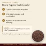 Black Pepper (Kali Mirch) – uses