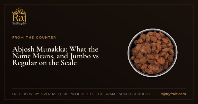 Abjosh Munakka: What the Name Means, and Jumbo vs Regular on the Scale