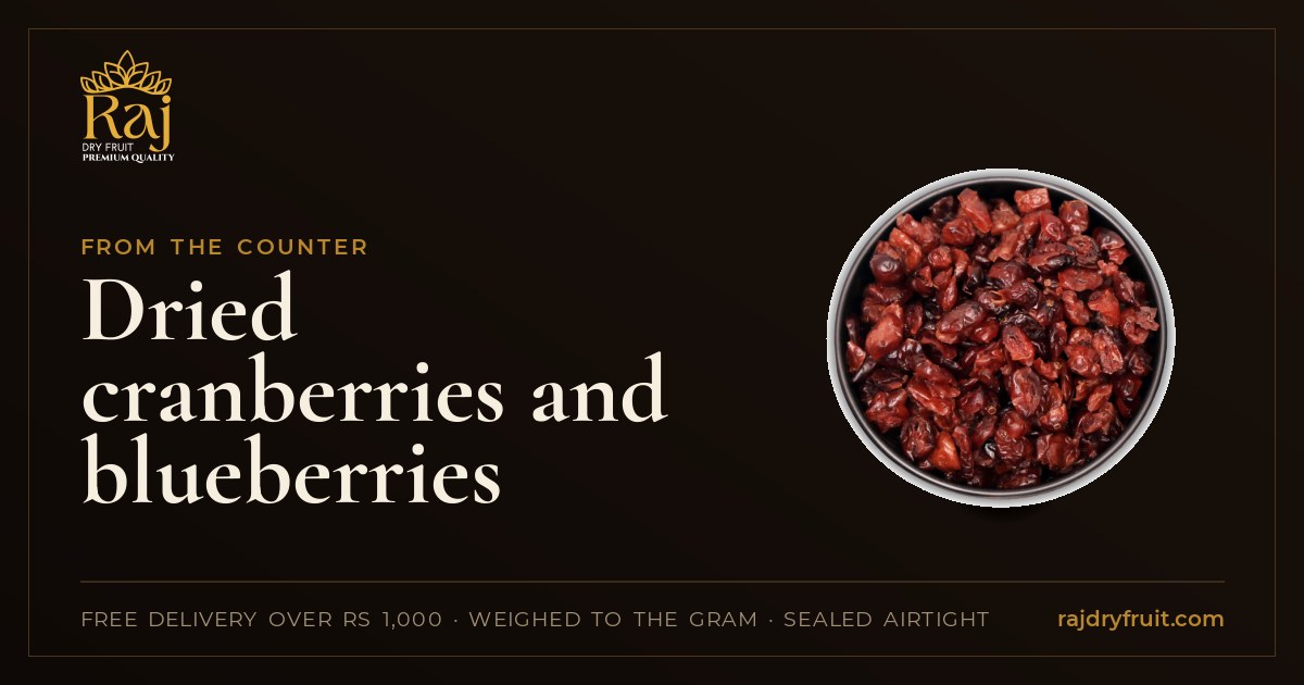 Dried cranberries and blueberries: why they are sweetened, and how to use them