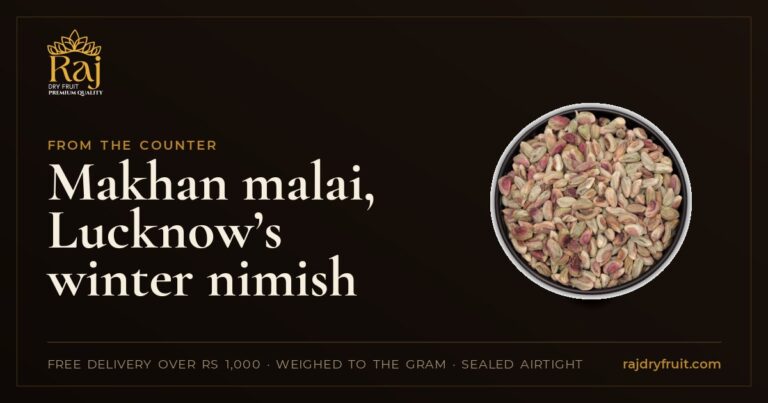 Makhan malai, Lucknow’s winter nimish: the pista on top, and how to make it at home