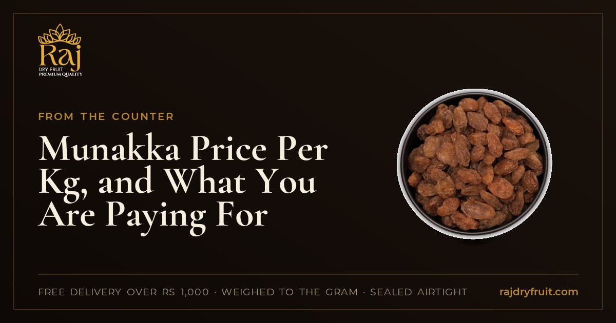 Munakka Price Per Kg, and What You Are Paying For