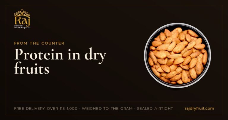 Protein in dry fruits: which nuts and seeds carry the most, per 100 g and per handful