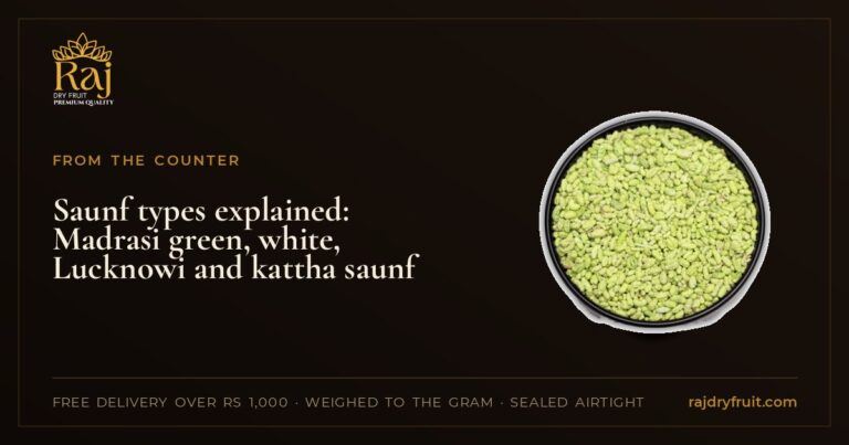Saunf types explained: Madrasi green, white, Lucknowi and kattha saunf