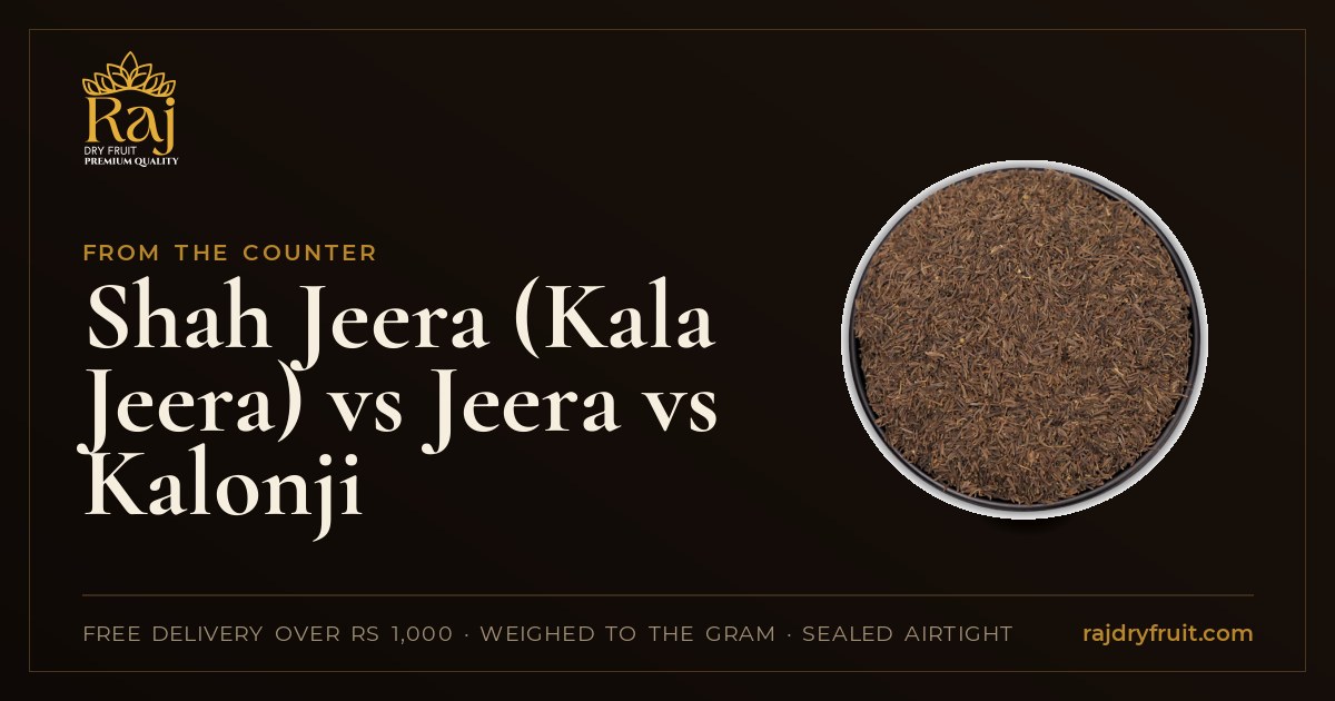 Shah jeera: what kala jeera is, how it differs from jeera and kalonji, and how to use it in biryani