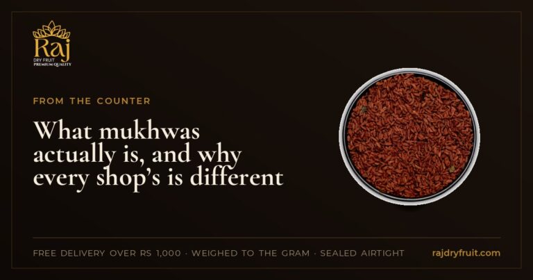 What mukhwas actually is, and why every shop’s is different