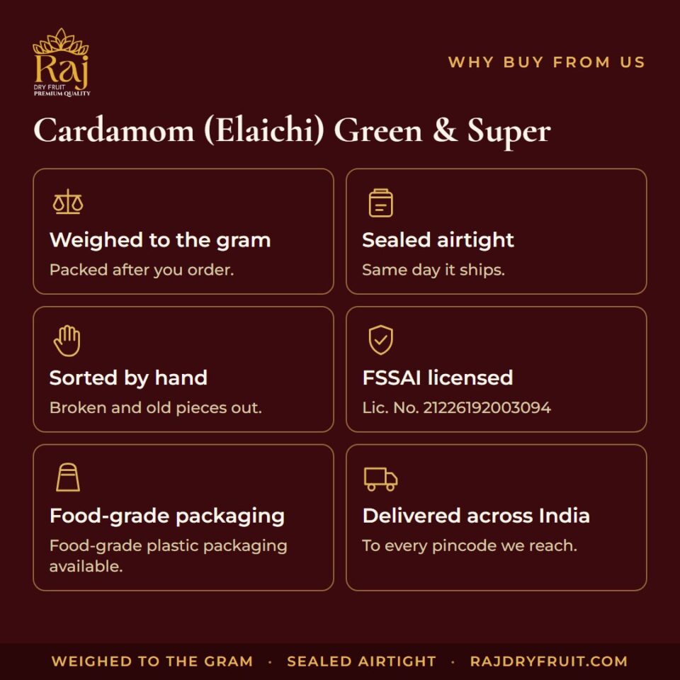 Cardamom (Elaichi) Green & Super — photograph 4
