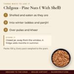 Chilgoza   Pine Nuts ( With Shell) – uses