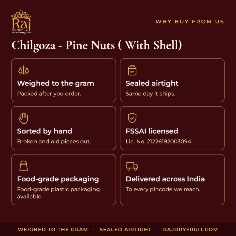 Chilgoza - Pine Nuts ( With Shell) — photograph 4