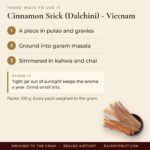 Cinnamon Stick (Dalchini)   Vietnam – uses