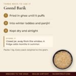 Goond Barik – uses