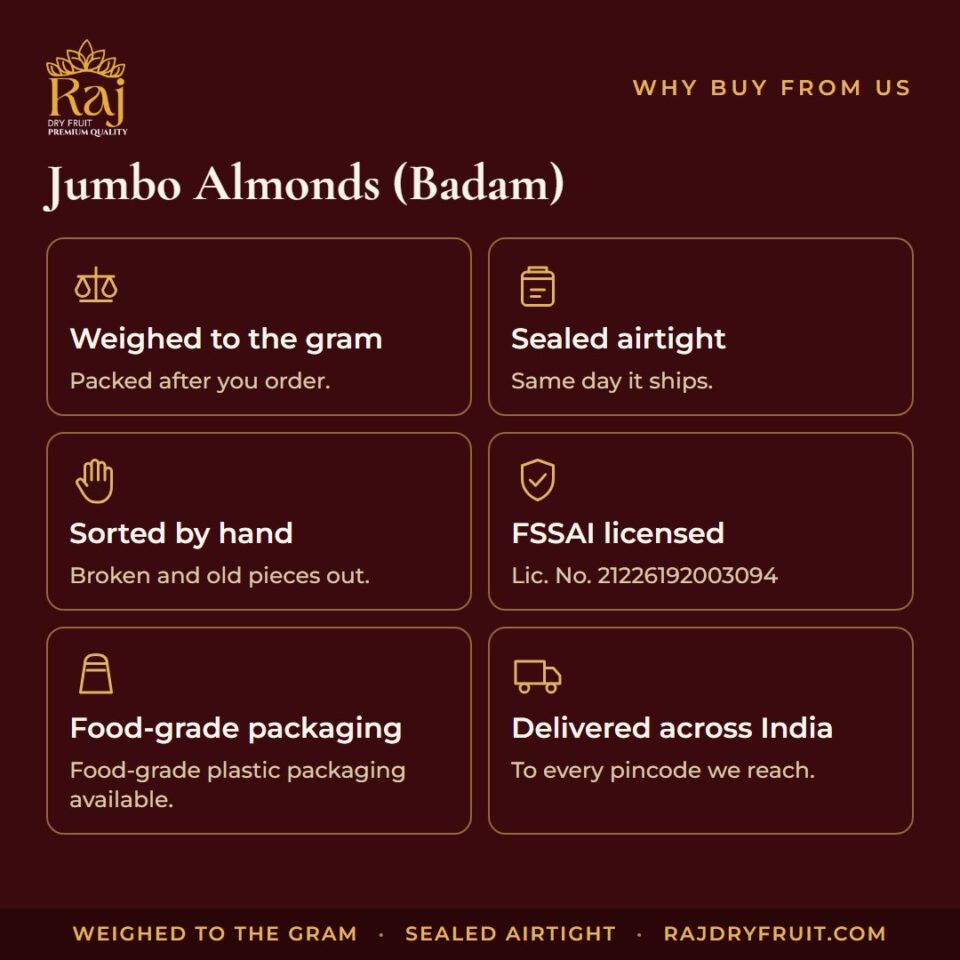 Jumbo Almonds (Badam) — photograph 4