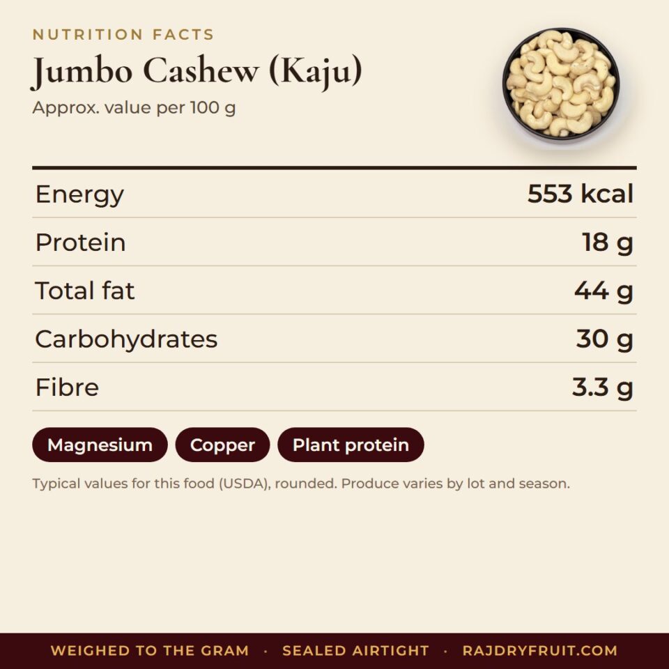 Jumbo Cashew (Kaju) — photograph 3
