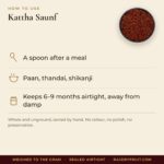 Kattha Saunf – facts