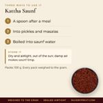Kattha Saunf – uses