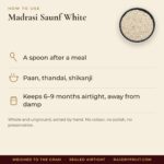 Madrasi Saunf White – facts