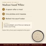 Madrasi Saunf White – uses