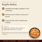 Regular Badam – uses