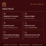Safed Musli – why