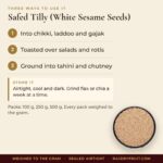 Safed Tilly (White Sesame Seeds) – uses
